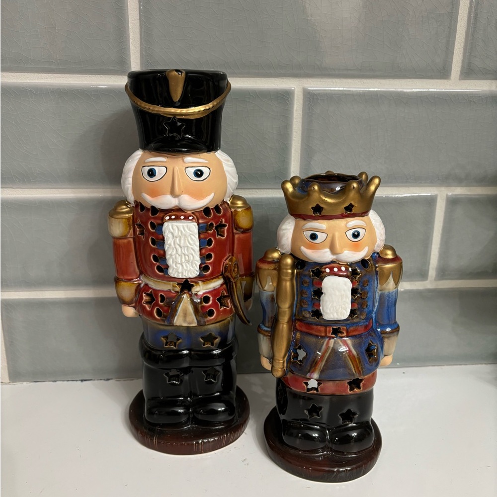 Yankee Candle Christmas Nutcracker tealight candle holders